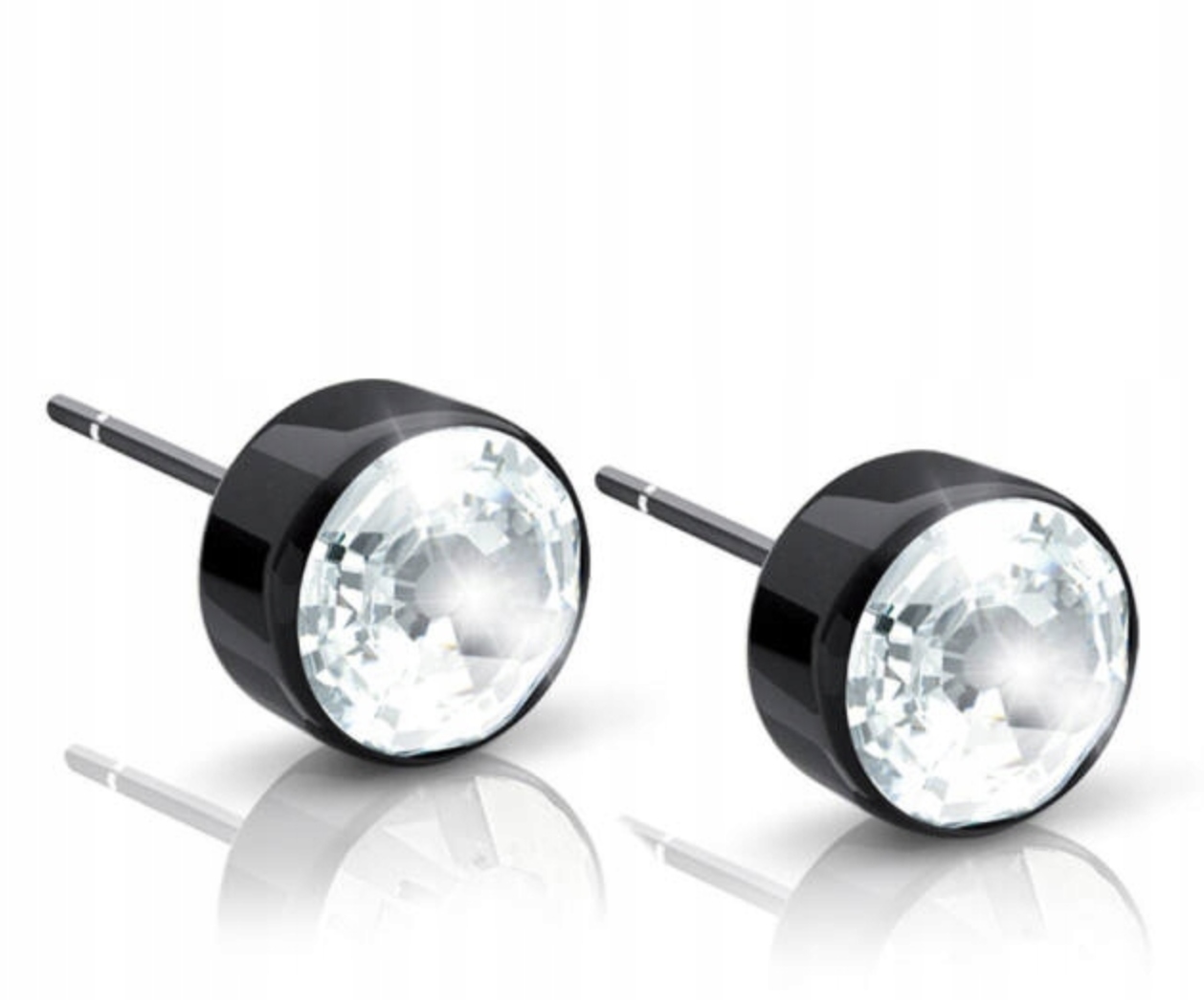 Blomdahl Náušnice Hypoalergeny. Bt Bezel Crystal 4mm