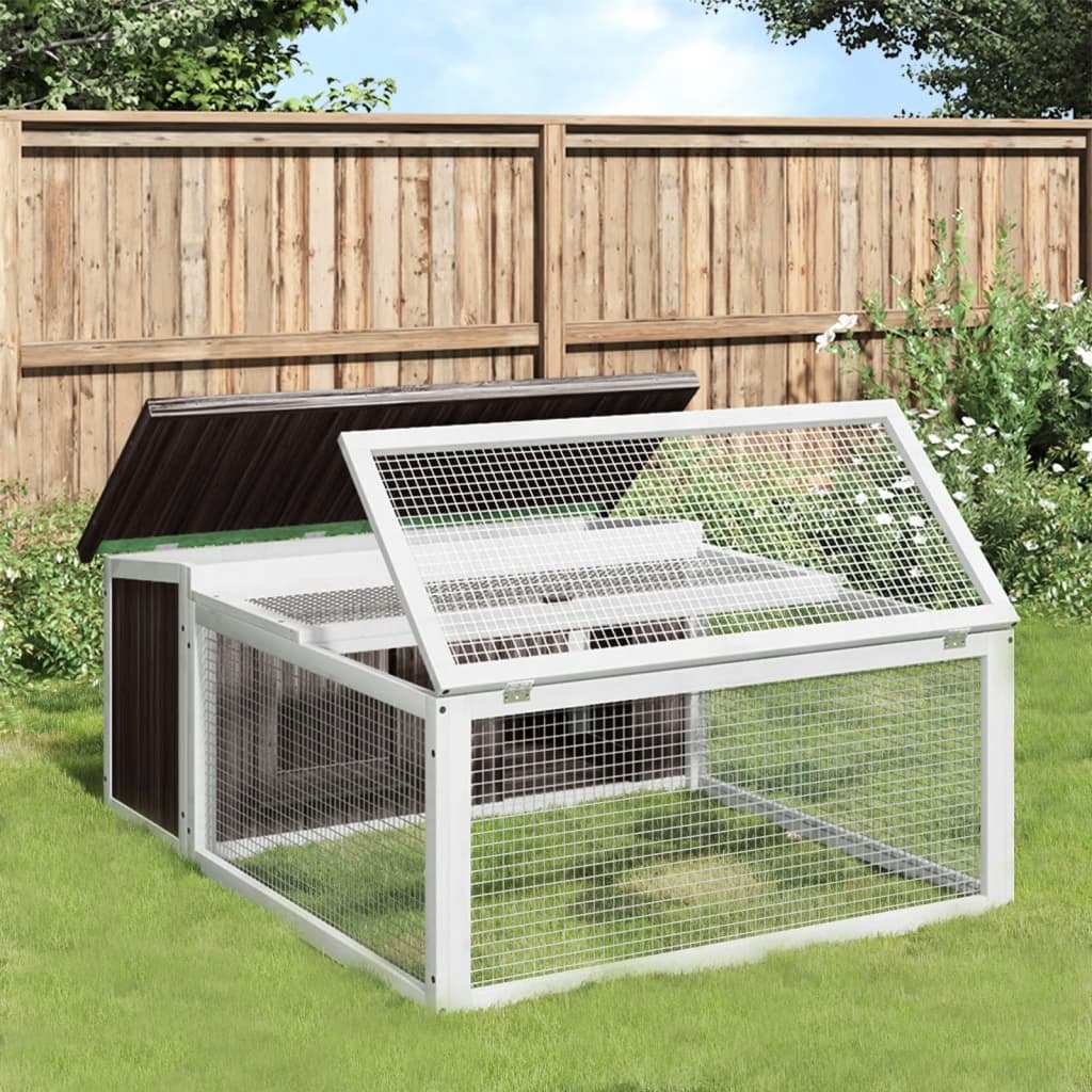 Levně Klatka Pro Králíky pro malá zvířata 117,5X97X47,5CM Drewno S