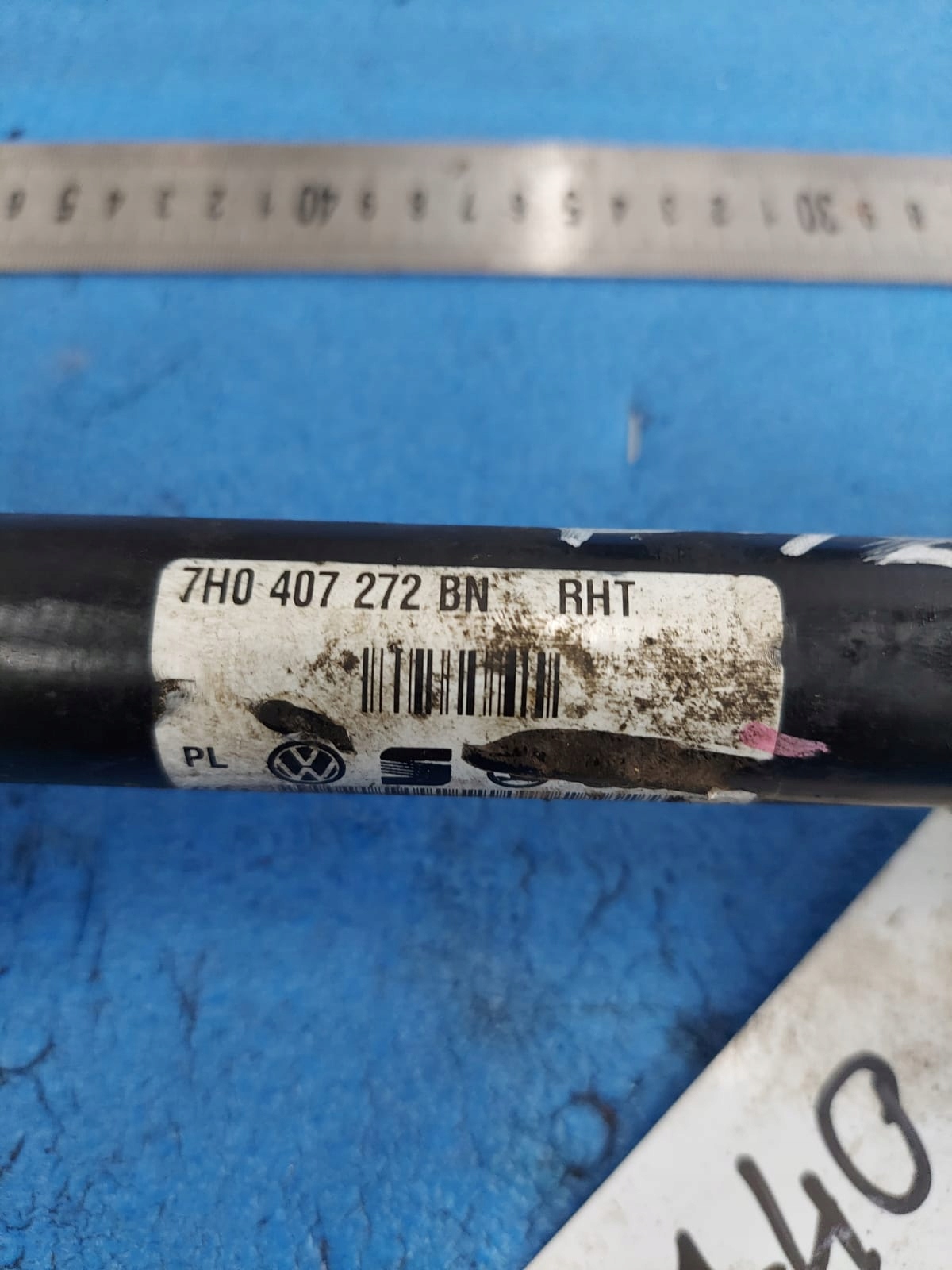 VW T5 right semi-axis 2.5 TDI 7H0407272BN