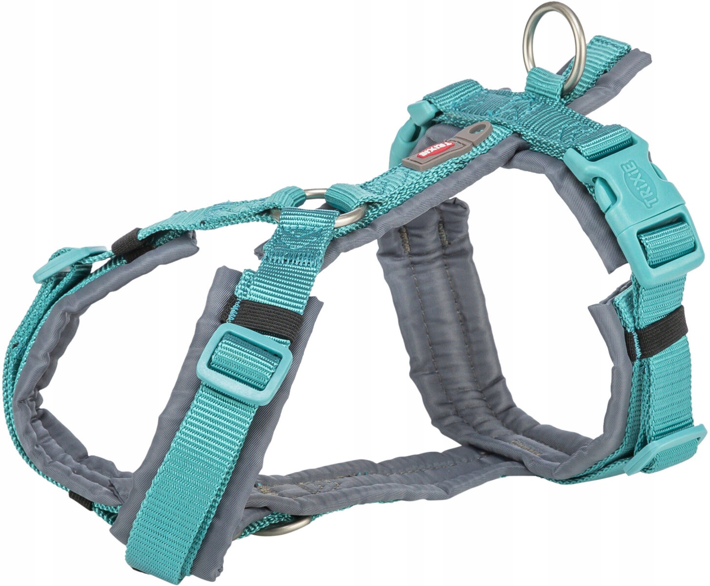 Levně Prémiový trekking, postroj, pro psa, aqua/grafit, XL: 80 – 97 cm/25 mm