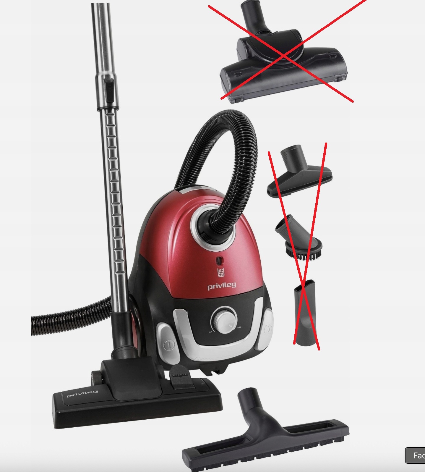 P533 Odkurzacz workowy Privileg VC-H3617E-6 700W