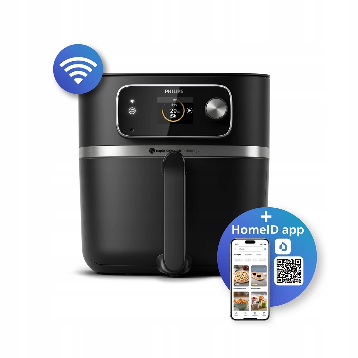 Philips 7000 Series Fritéza Airfryer Combi XXL Connected HD9880/90