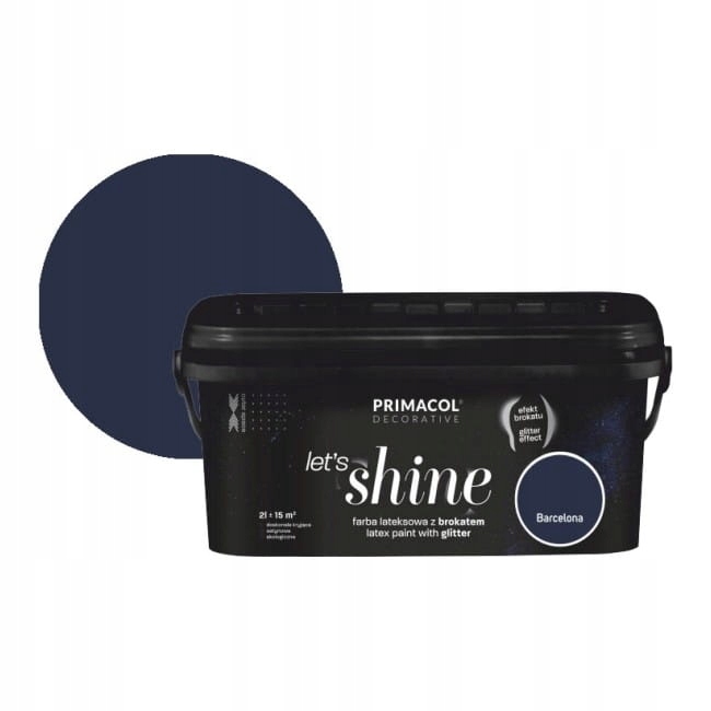 Farba z brokatem Primacol Let's Shine 2 l Barcelon (PRIMACOL.LETSSHINE