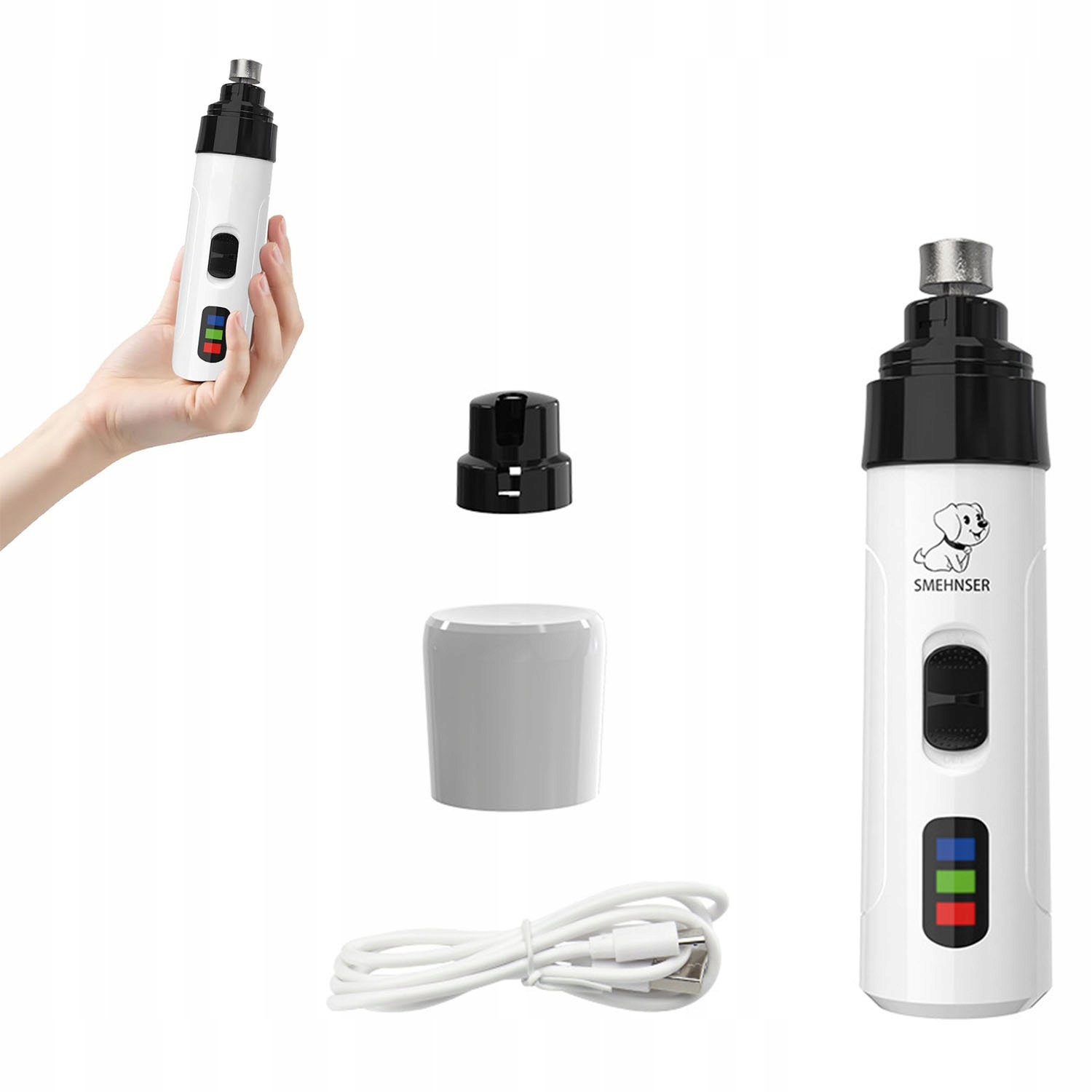 Levně Frézka Na Drápky Psa Elektrický Pilník Usb Bruska Pro Psa Kočku