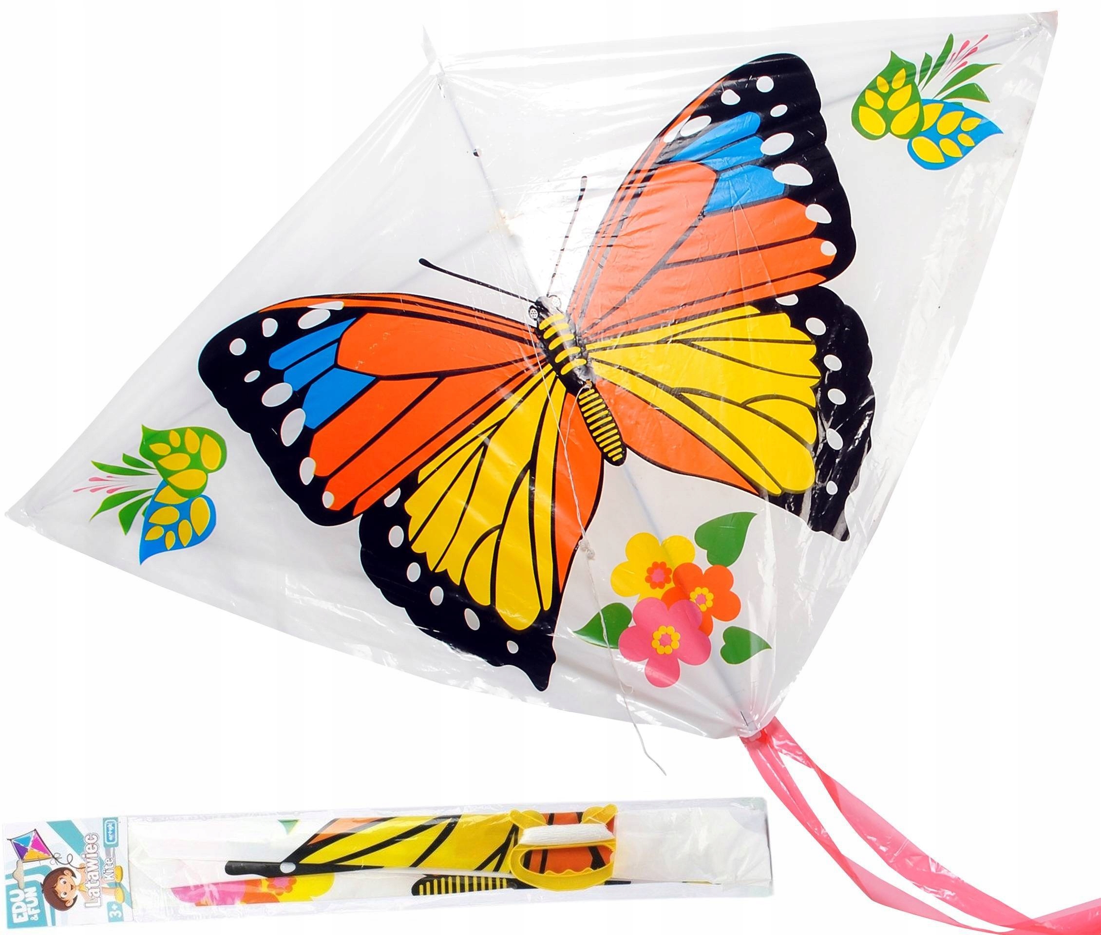 

Edu-Fun Duży Latawiec Dla Dzieci Motyl 105 x 70 cm