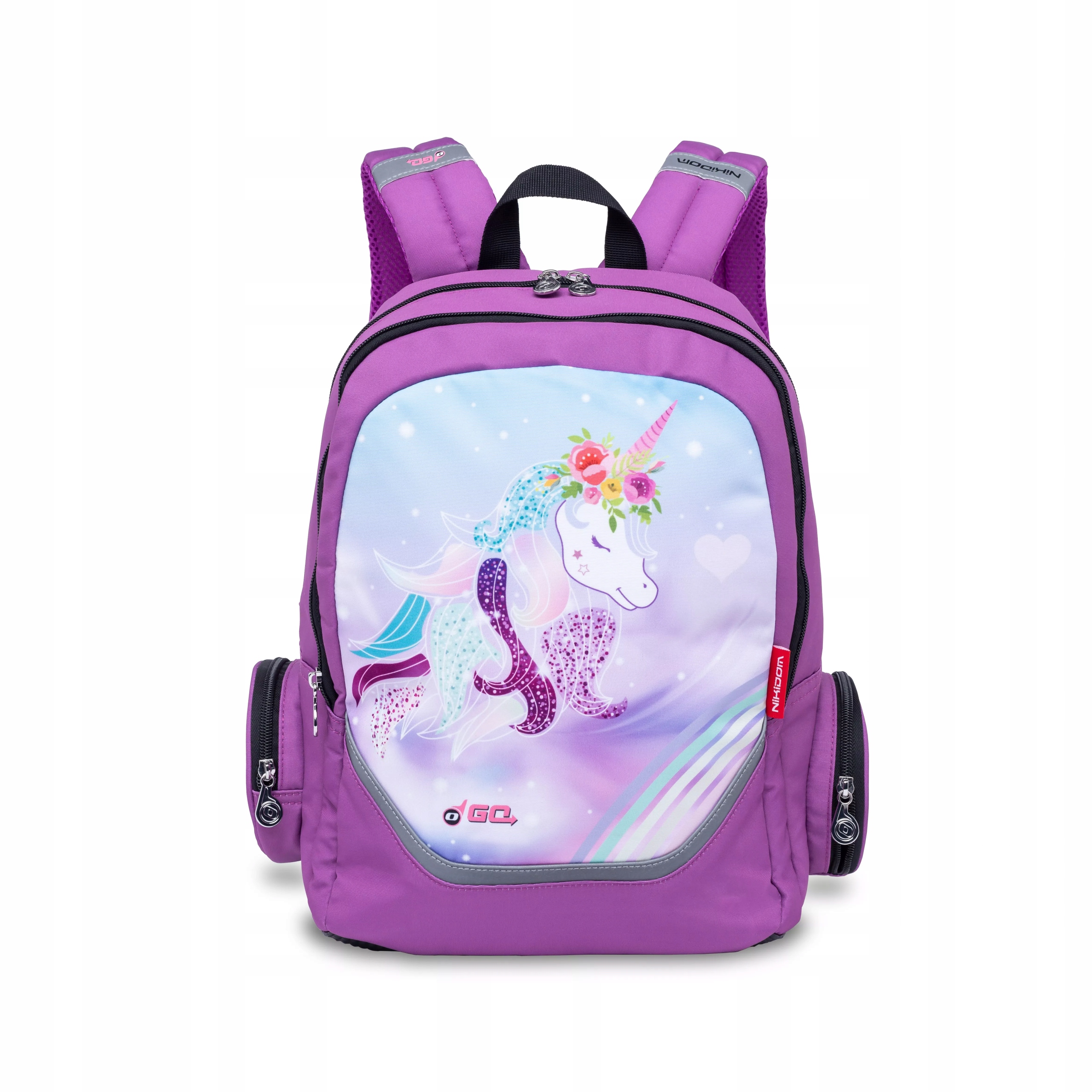 Školní a předškolní batoh Nikidom Roller Go Unicorn 15L, Fialový