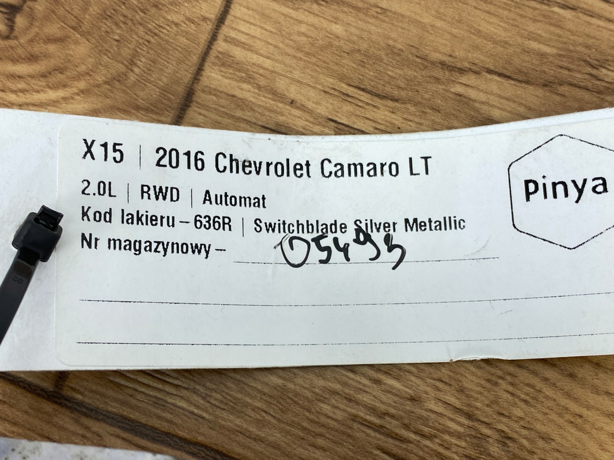 wiring pipe hose Chevrolet Camaro 2016+ USA