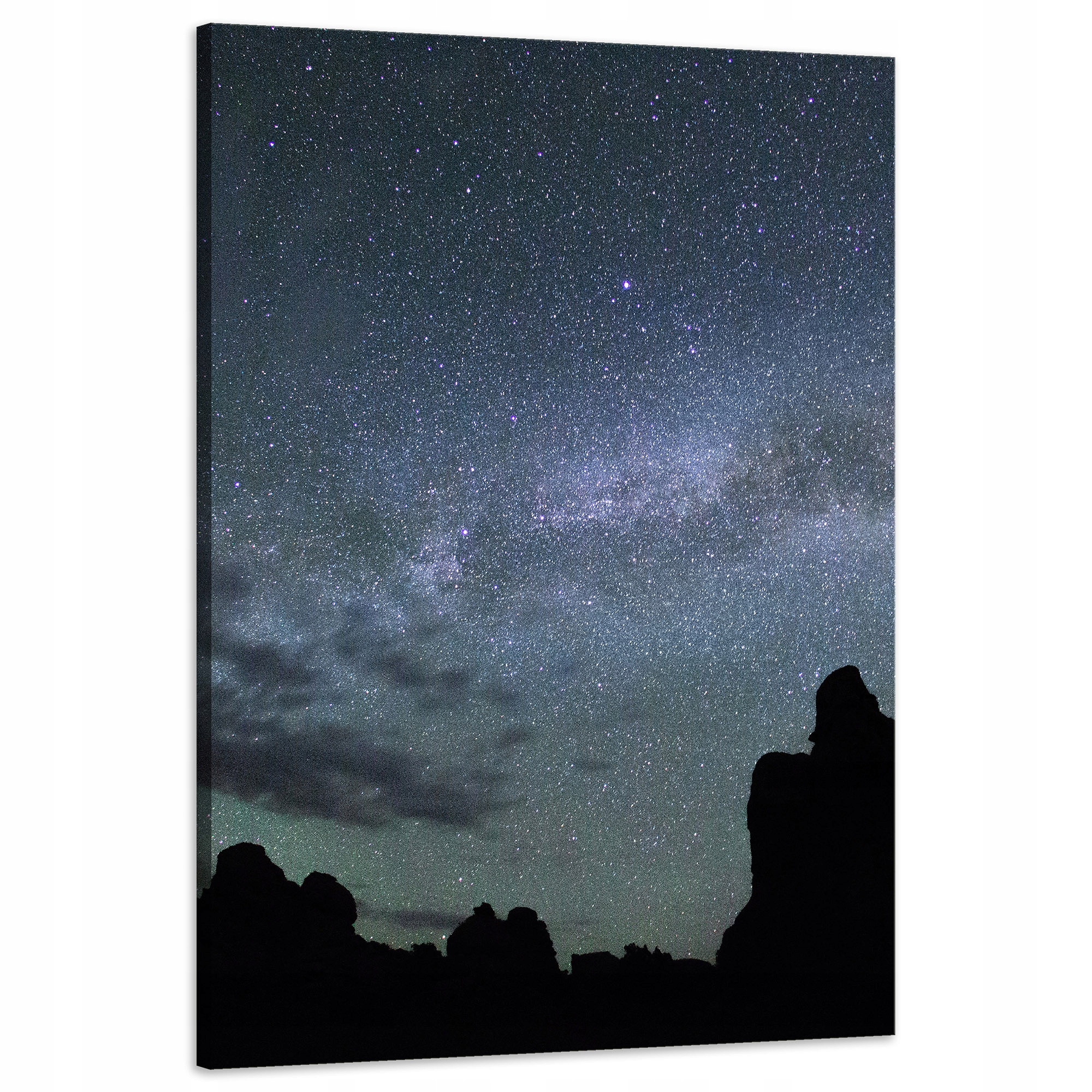 Obraz na plátně Příroda Vesmír Hory Temnota Noc Hvězdy Astronomie 60x90