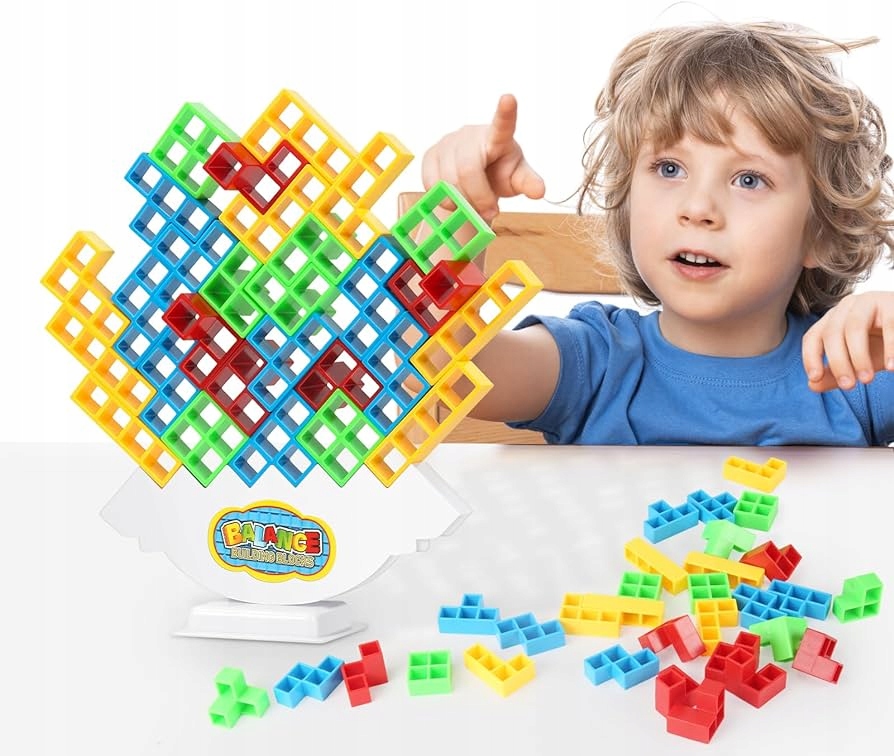 TETRIS UKŁADANKA EDUKACYJNA gra TETRA TOWER BALANCE dla dzieci WIEŻA Kod producenta NO.730/C/16