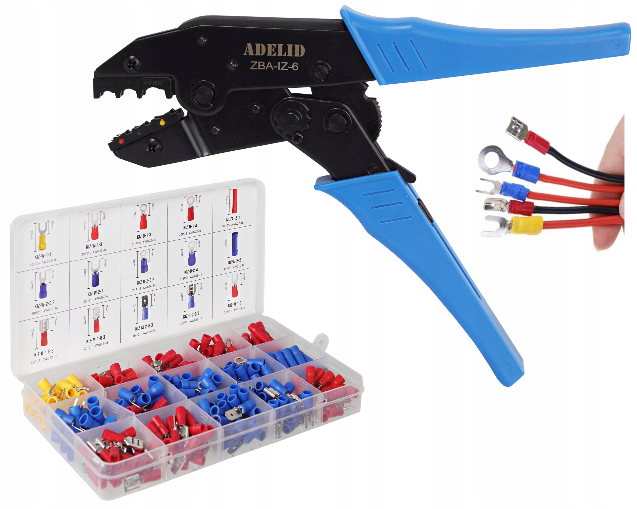 Zaciskarka Adelid KIZ-MIXBOX300-ZBAIZ6 0,5 mm² - 6 mm²