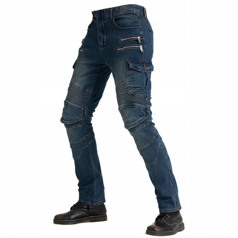 MEN'S JEANS MOTORCYCLE TROUSERS Producent bez marki