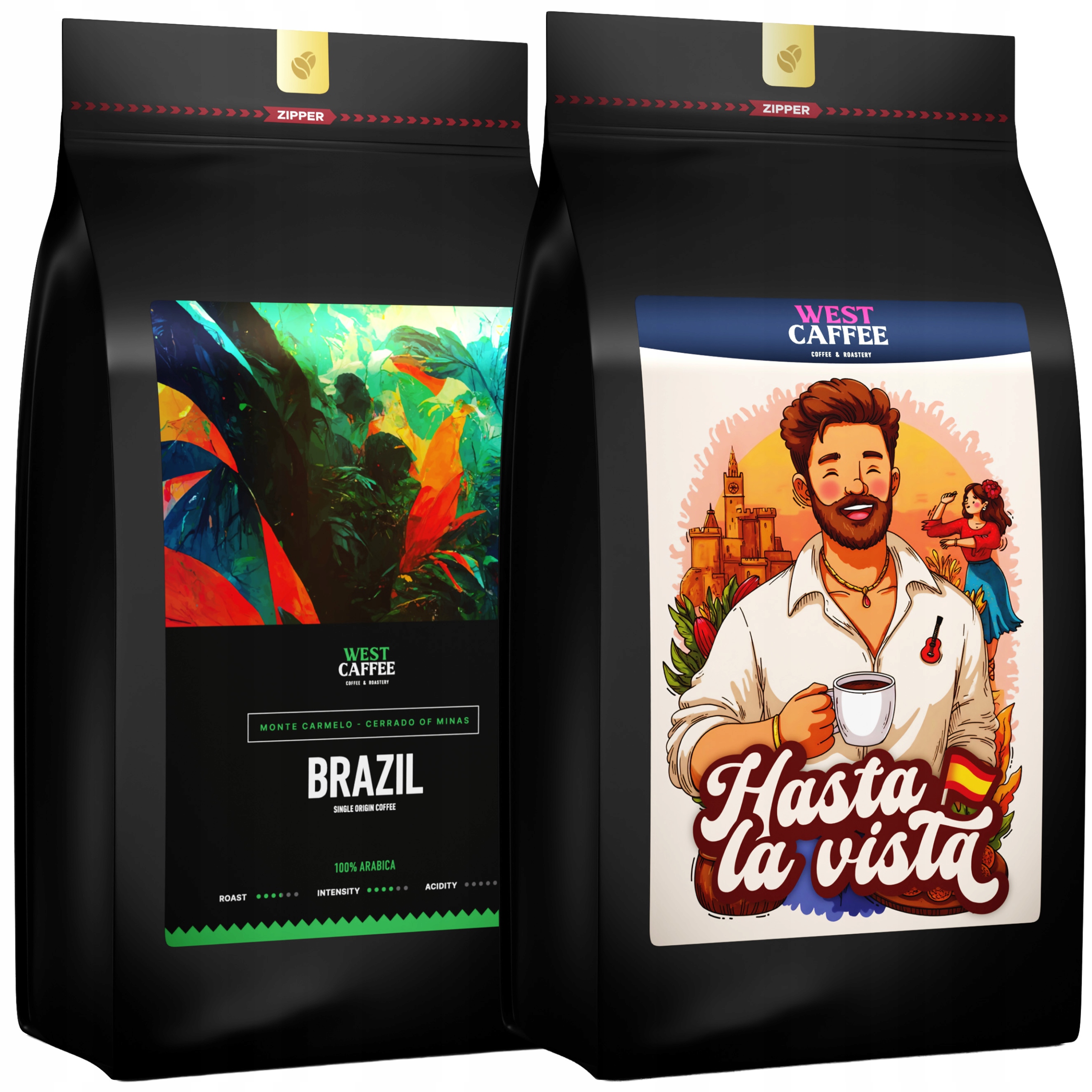 Levně Káva Zrnková Brazil Hasta La Vista Set 2kg Čerstvě pražená