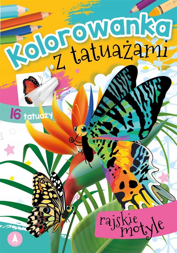 

Kolorowanka z tatuażami Rajskie motyle 16 Tatuaże