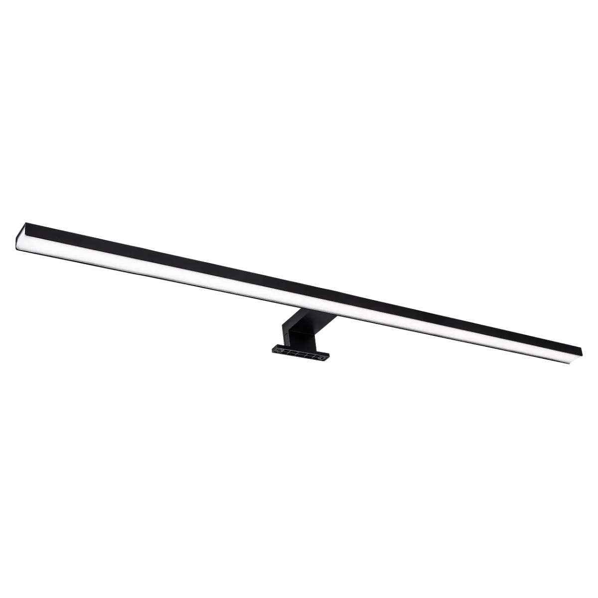 Led koupelnové nástěnné svítidlo nad zrcadlo černé, lineární, 90 cm, 4000K, Polux