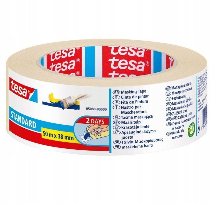 Taśma maskująca malarska tesa standard 50mx38 x2 Stan opakowania oryginalne