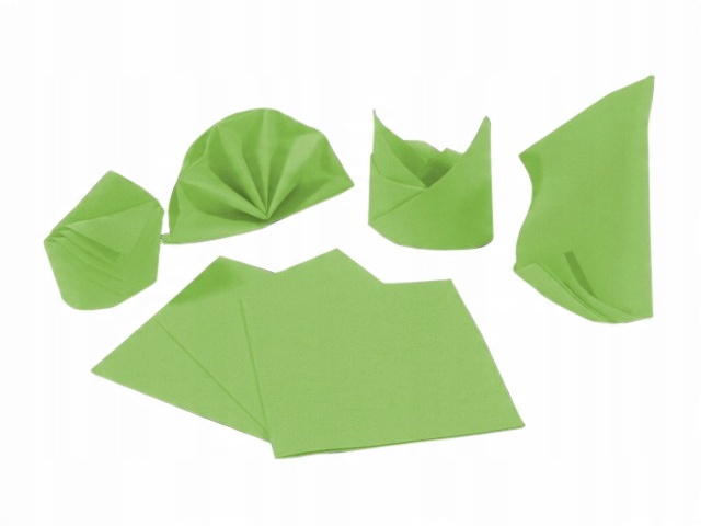 

Serwetki Airlaid 40x40 jasnozielone 12 sztuk