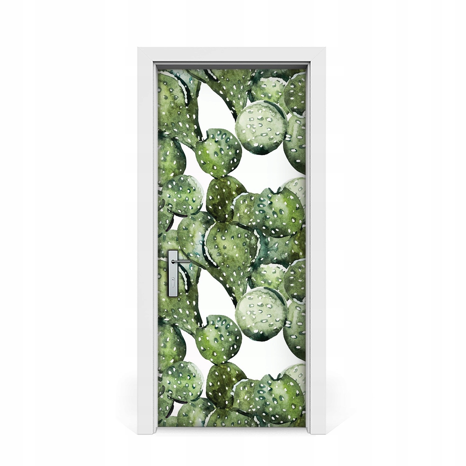 

Naklejka na drzwi okleina Malowane kaktusy 85x205