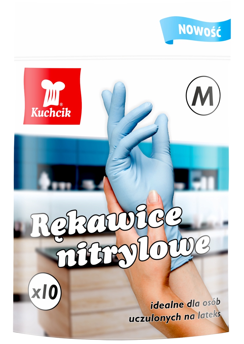 

Rękawice Rękawiczki Nitrylowe Niebieskie M