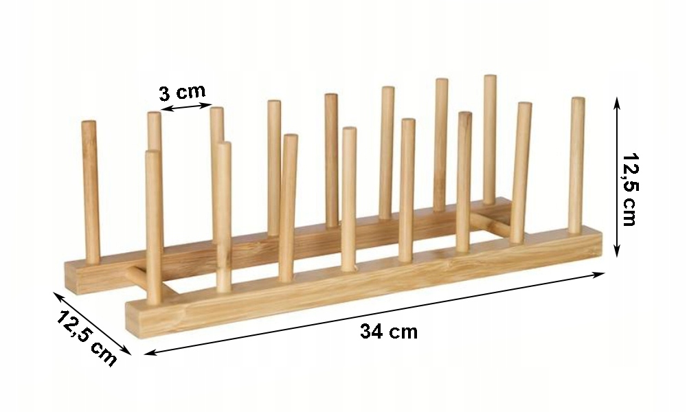 STOJAK NA POKRYWKI PATELNIE DESKI ORGANIZER DREWNIANY 8 MIEJSC Kolor odcienie brązowego