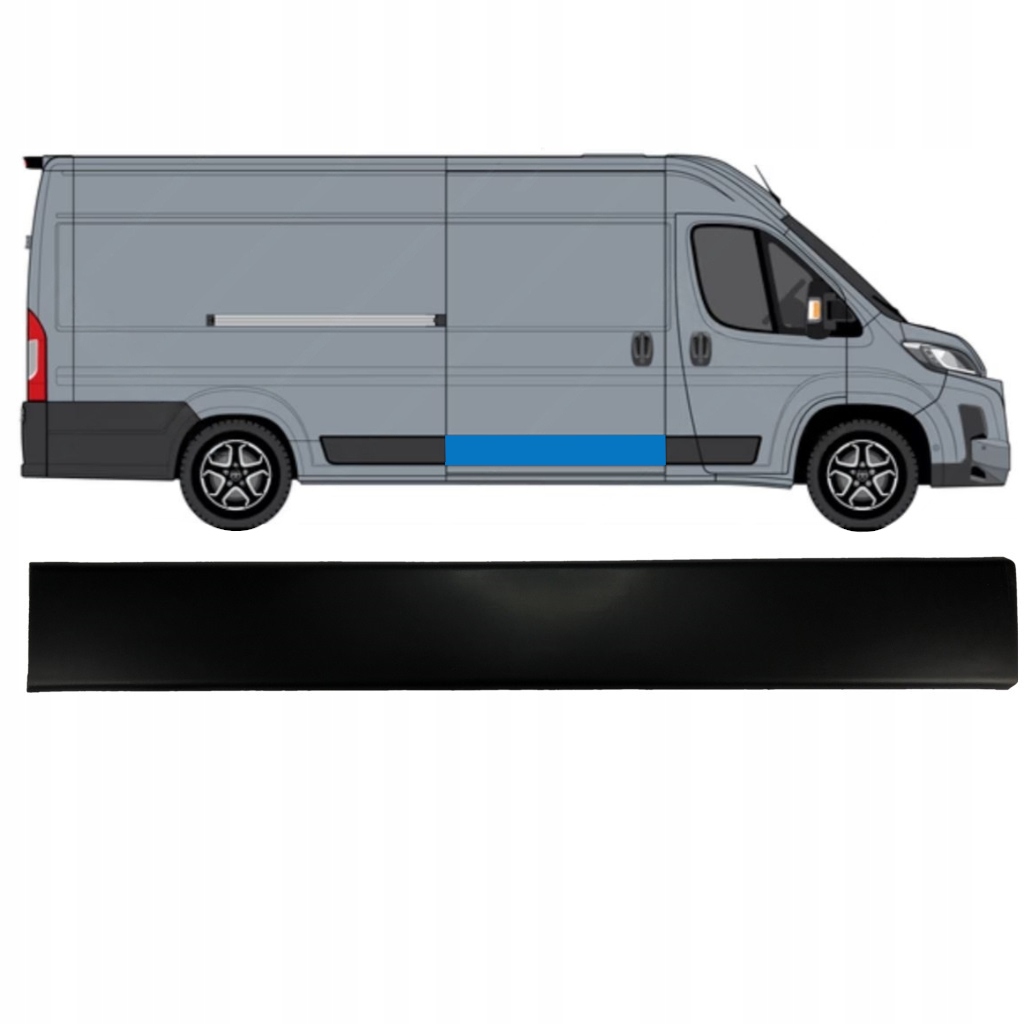 Boční lišta posuvných dveří pro Toyota Proace Max 2024- Pravá