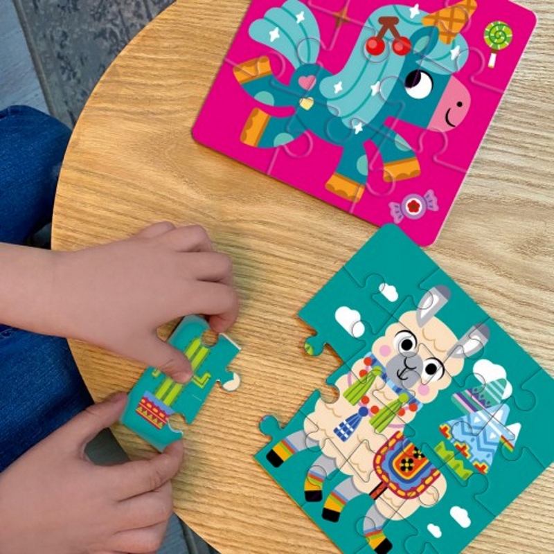 MIĘKKIE PUZZLE PIANKOWE 2W1 LAMA JEDNOROŻEC ROTER KAFER Marka Roter Kafer