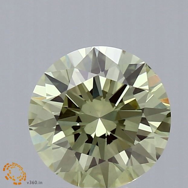 Diament laboratoryjny kolorowy 1.5ct ROUND Fancy Intense Green VS2 (IGI)