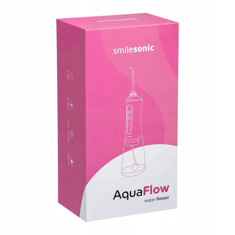 Smilesonic AquaFlow Pink irygator bezprzewodowy Różowy