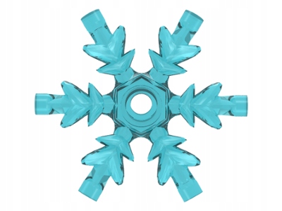 

Lego x789 śnieżynka 4x4 trans light blue 1 szt N
