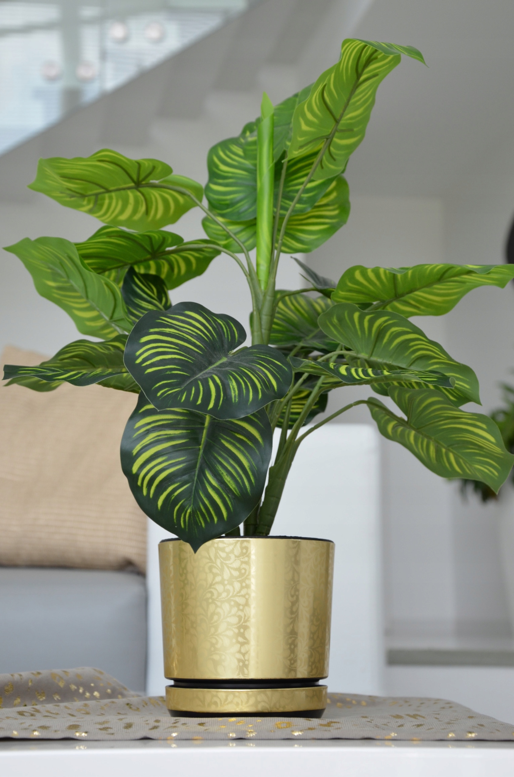 Duża doniczka piękna artystyczna ZŁOTA KORONKA 26 Rodzaj doniczka