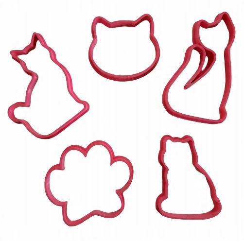 

5 x Foremka Wykrawacz Ciastek Pierników Koty Kot
