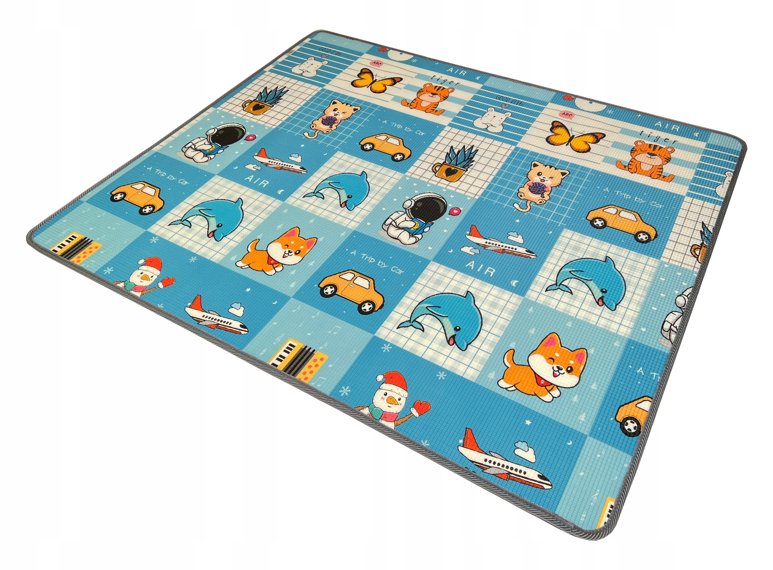 MATA EDUKACYJNA PIANKOWA DLA DZIECI DWUSTRONNA XPE 180x150 GRUBA 1CM Efekty brak