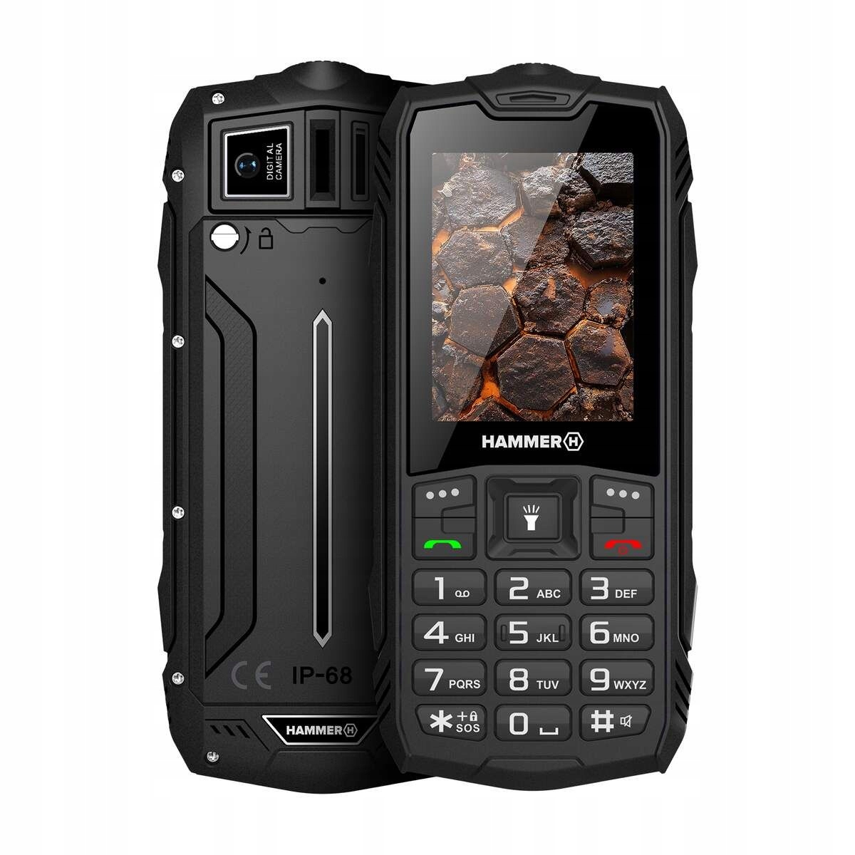 Hammer Rock Lte (Black) Dual Sim 2.4" Ips 240x320/128MB/48MB RAM/microSD/LT