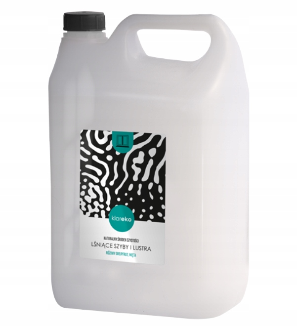 Levně Lesklá skla a zrcadla – klarEKO *grapefruit, máta – doplňkový objem 5 l