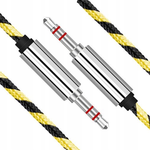 

Przewód Mini Jack 1,5M Czarny/żółty AB-1.5-1.5M