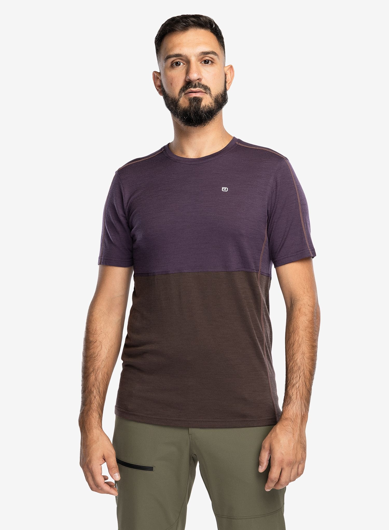 Koszulka merino Ortovox 185 Rock N Wool Short Sleeve dark wild berry XL