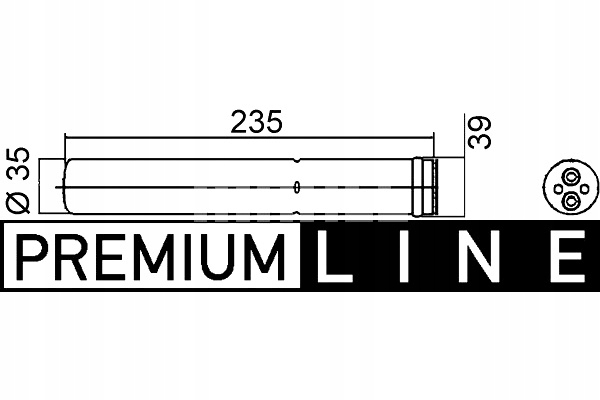 MAHLE OSUSZACZ KLIMATYZACJI DAIHATSU CUORE VI CUORE VII MATERIA Producent części Mahle