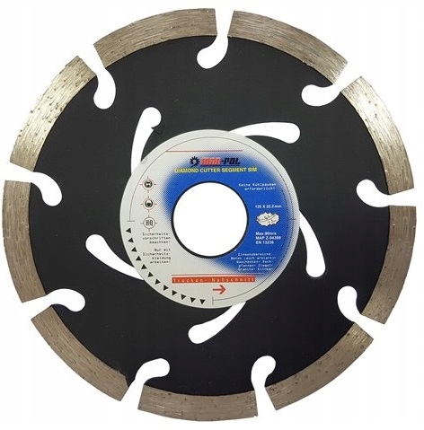 

Tarcza Diamentowa Segment Kostka Beton Cegła 125MM