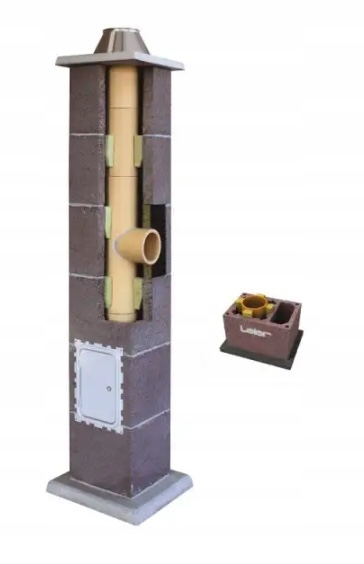 Keramický kouřový komínový systém Leier Basic 8 m fi 200 komínový set +went