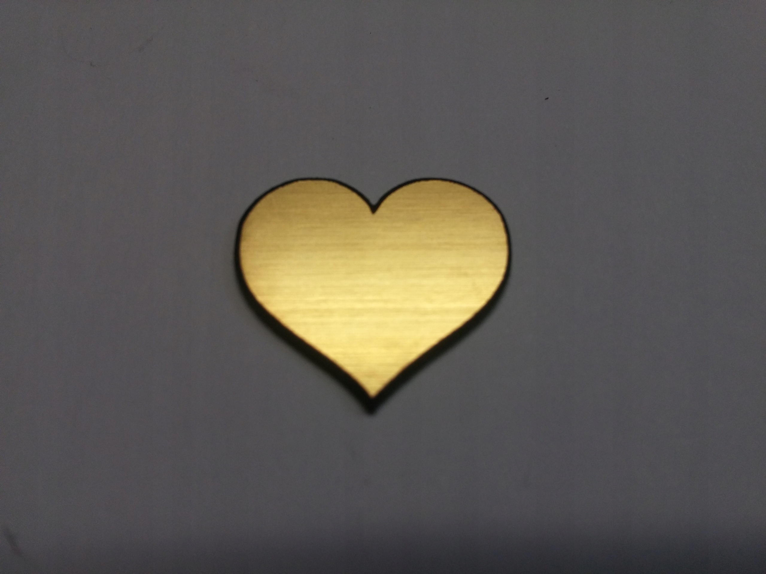 

Serce Serduszko naklejka emblemat 20x20 mm *złota