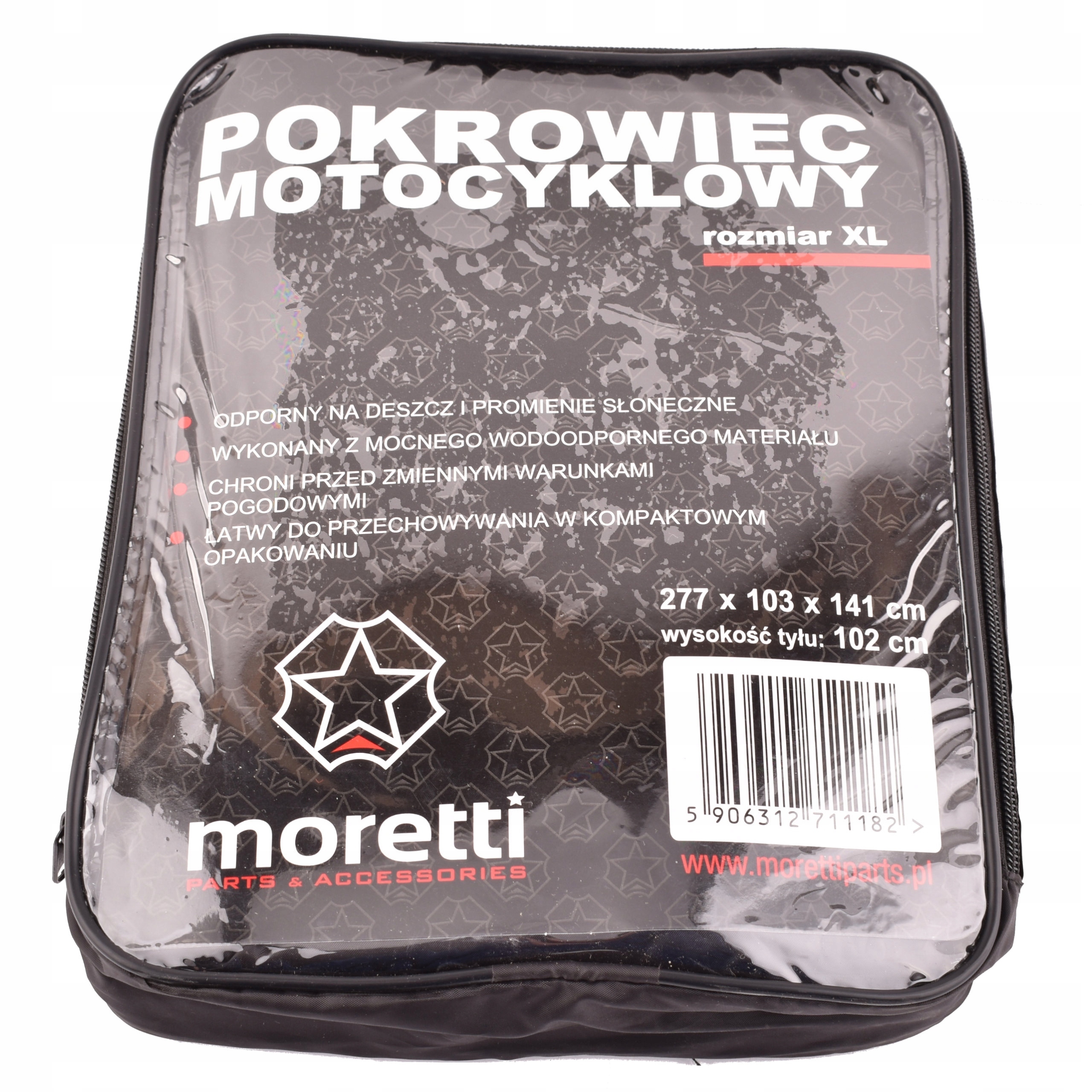 POKROWIEC NA MOTOCYKL MORETTI XL 277x141x130