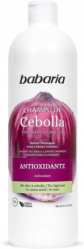 BABARIA Cibuľový šampón bez vône stimulujúci ochranu farby 700 ml