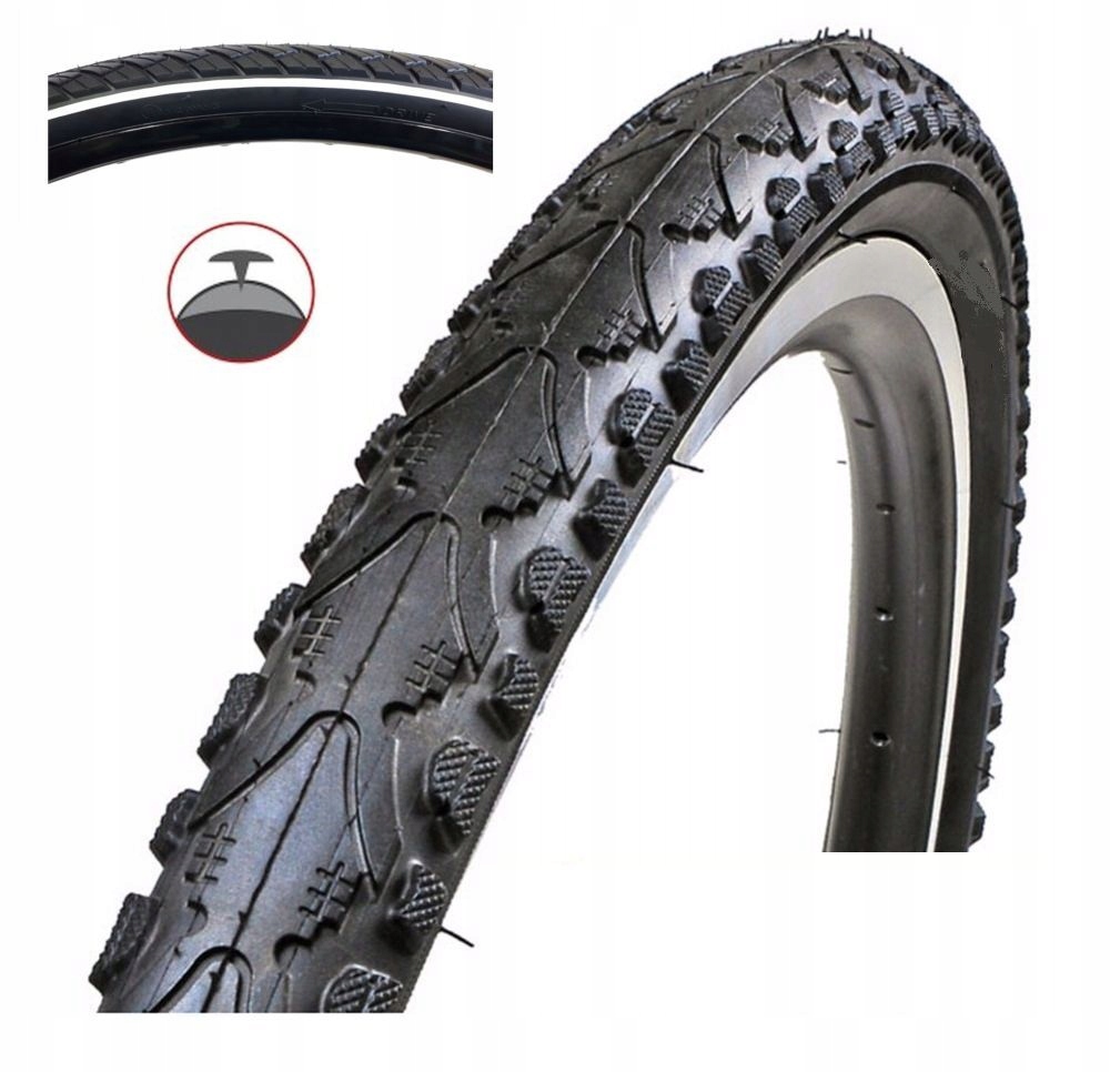 

Opona Viper 26x1.75 antyprzebiciowa Biały Pasek