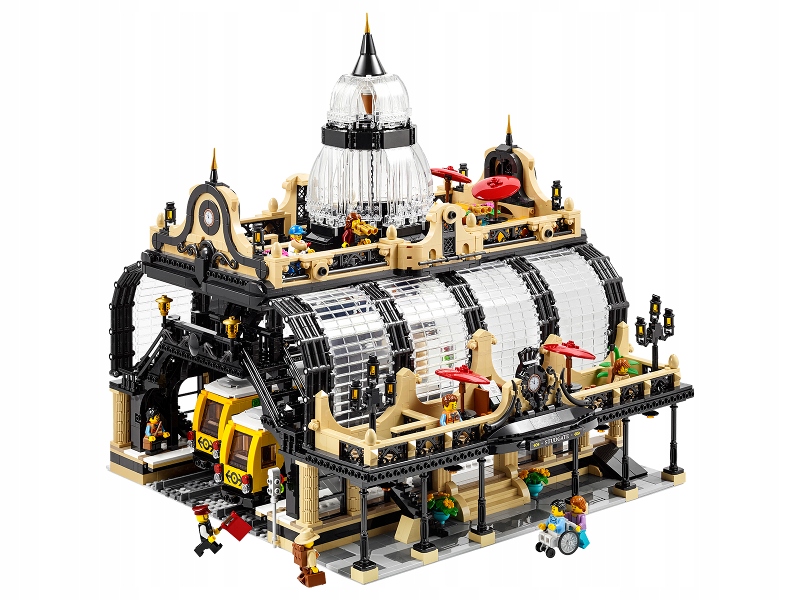 Klocki LEGO Ideas BrickLink 910002 Dworzec kolejowy Studgate Marka LEGO