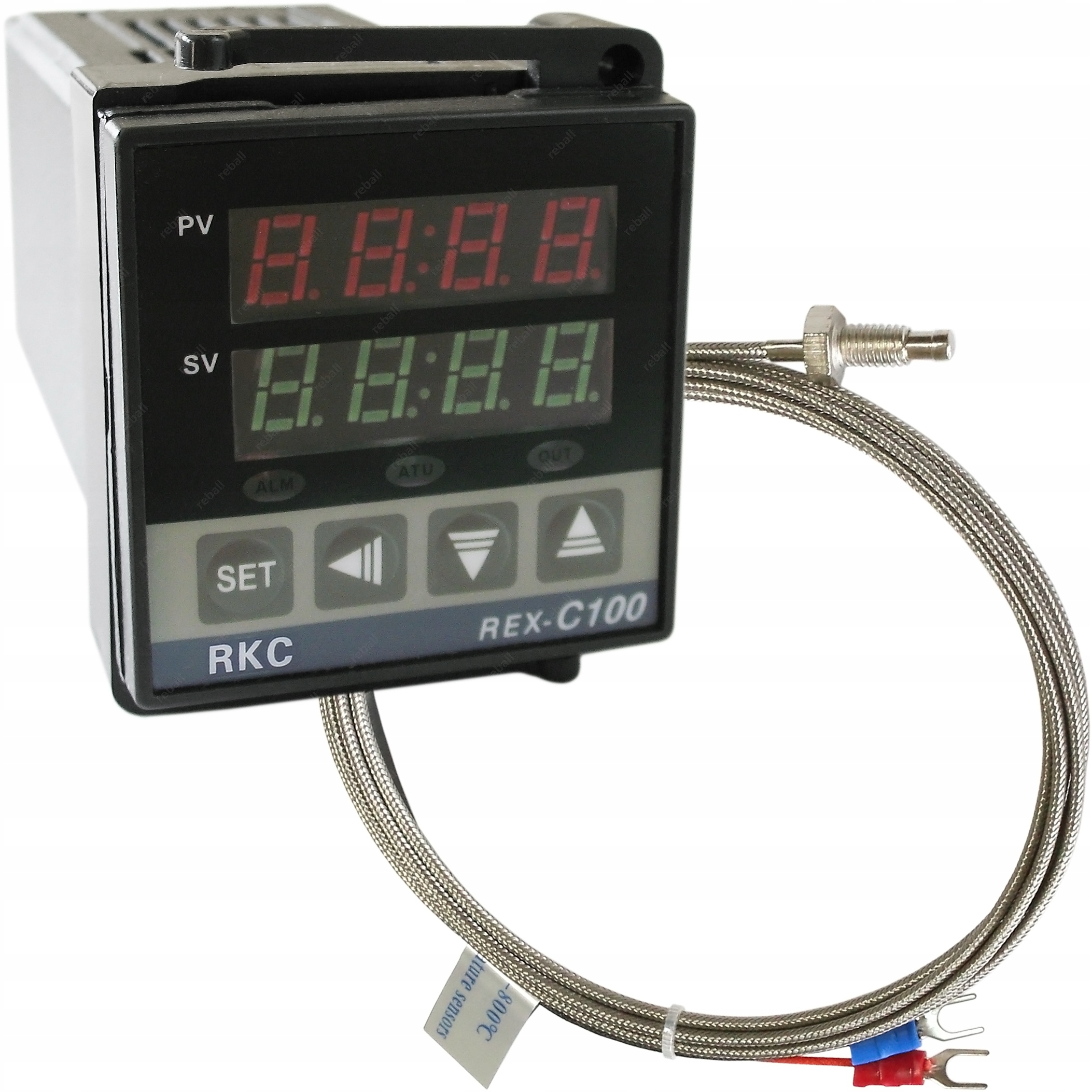 REGULATOR TEMPERATURY NAPIĘCIA REX-C100FK02-M*AN+ CZUJNIK TYPU K 800°C 2m