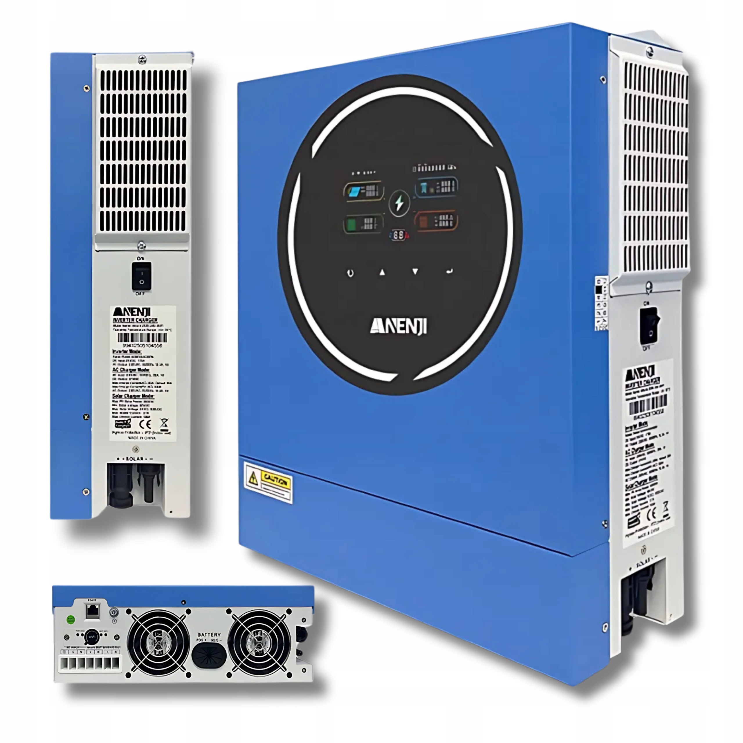 Inwerter Hybrydowy Solarny Anenji 5KW 5000W 48V Wifi Mppt Off Grid 230V