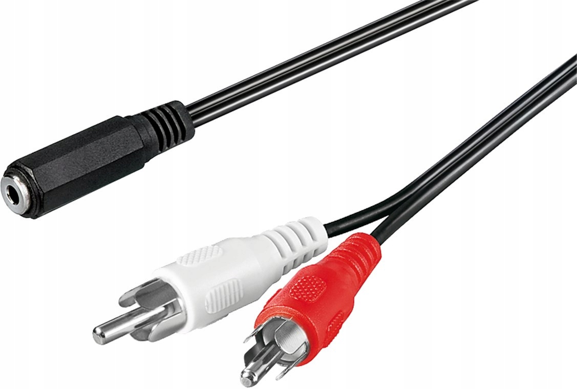 

Kabel adapter audio gniazdo 3,5 mm wtyk cinch 1.4m
