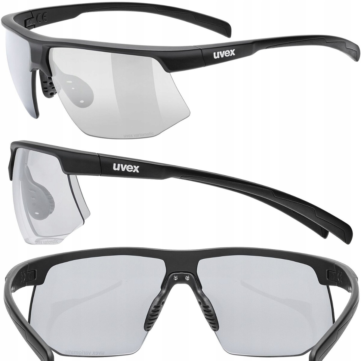 Uvex Aerios V Fotochromatické sportovní brýle Variomatic UV400 Běh na kole