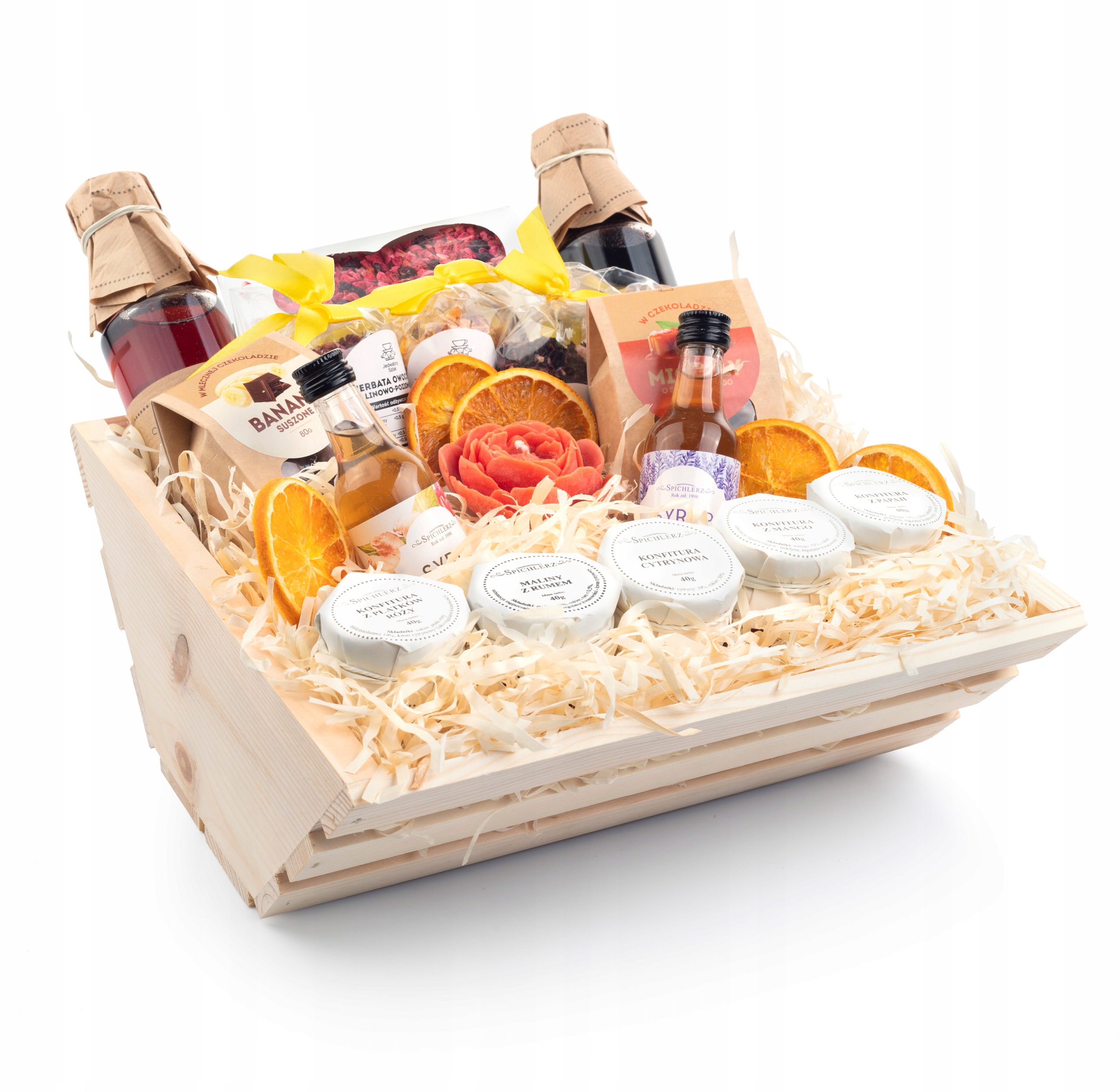 Levně Dárkový koš Sladkosti čaj Narozeninový Set dárek k výročí pro maminku