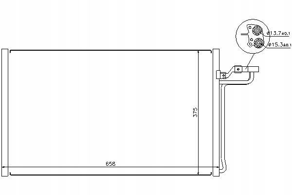 ниссенс конденсатор кондиционера volvo C30 T5