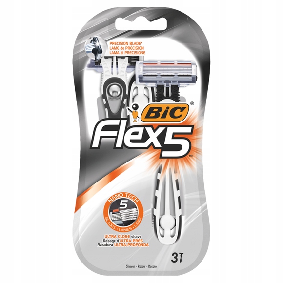 

Bic Flex 5 jednorazowe maszynki do golenia 3 szt.
